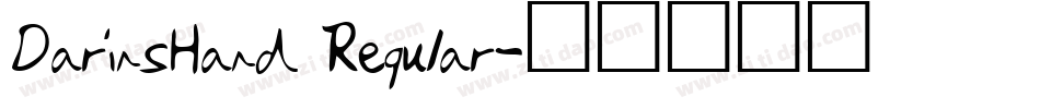 DarinsHand Regular字体转换